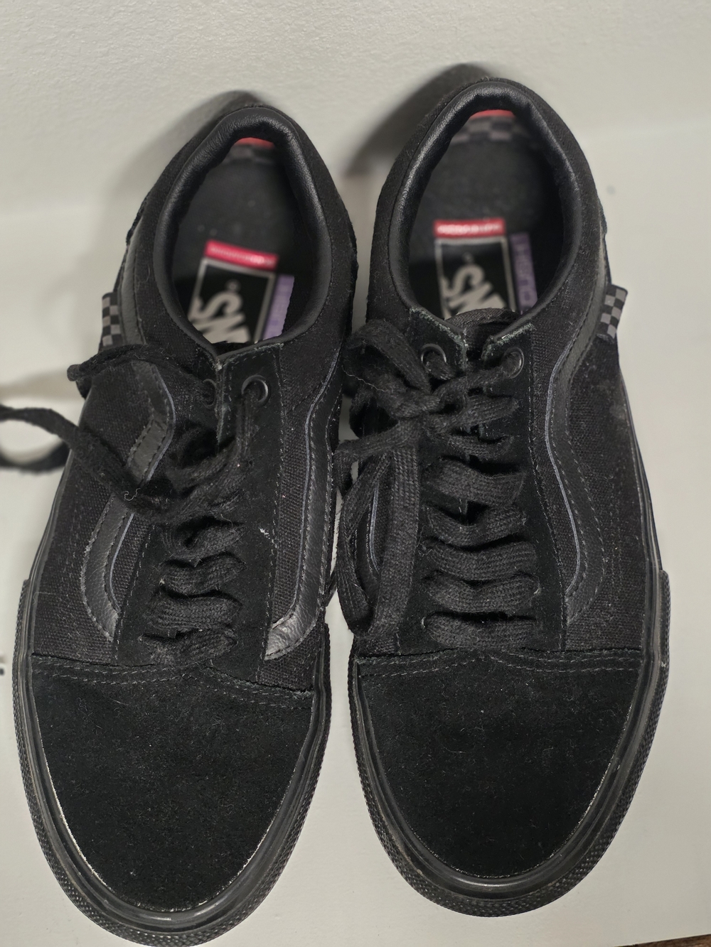 Vans Men's Black Low-Top Suede & Canvas Sneakers - Picture 2 of 4